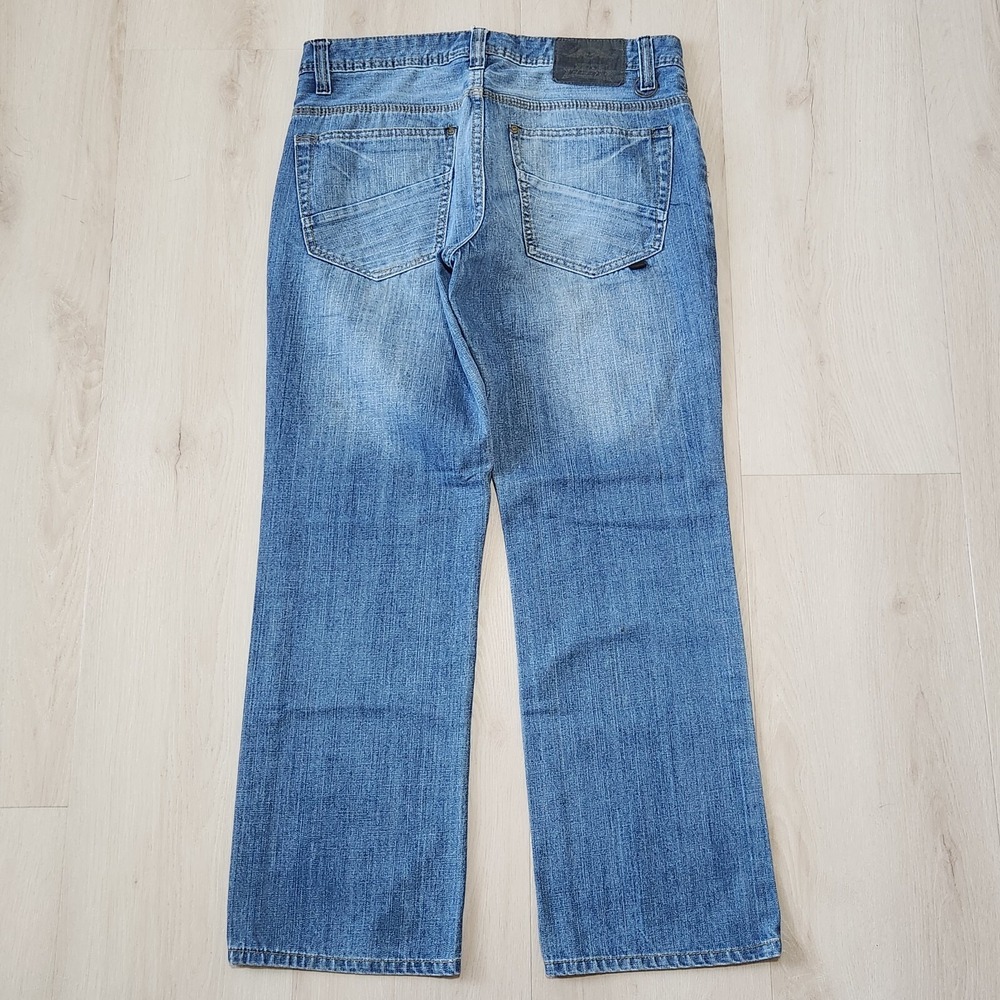 Vintage No Fear Jeans 32x30 Straight Wide Leg Loose Distressed Y2K 90s Fit 32x28